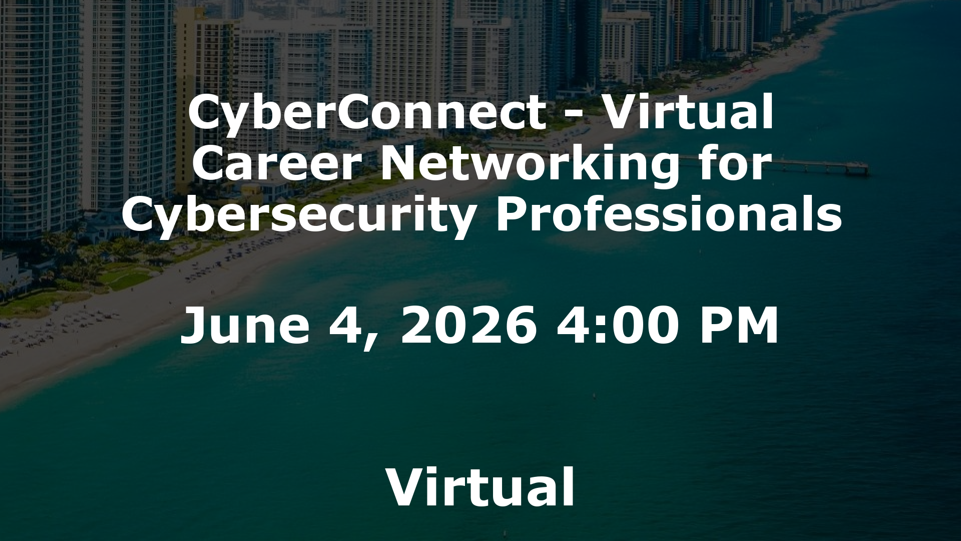 CyberConnect - Virtual Career Networking for Cybersecurity Professionals event image